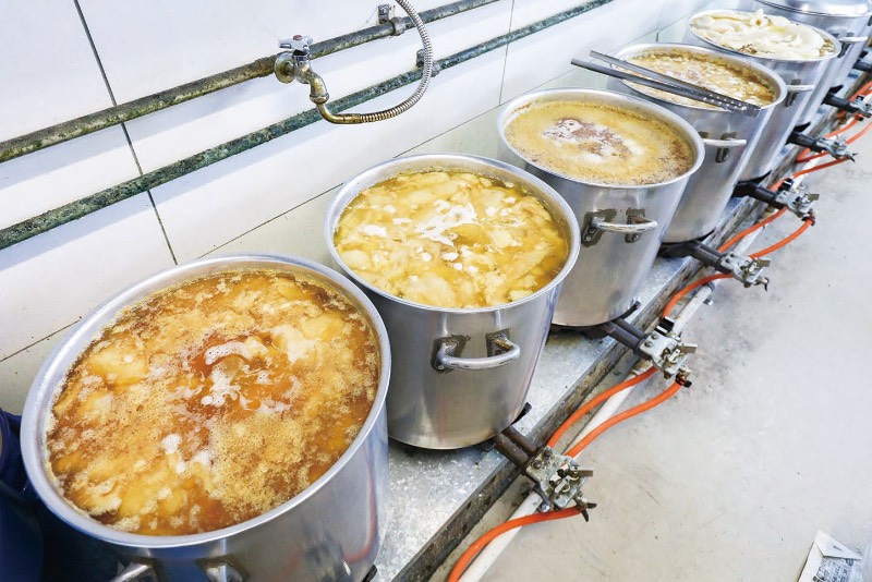 Golden Soup Close-up